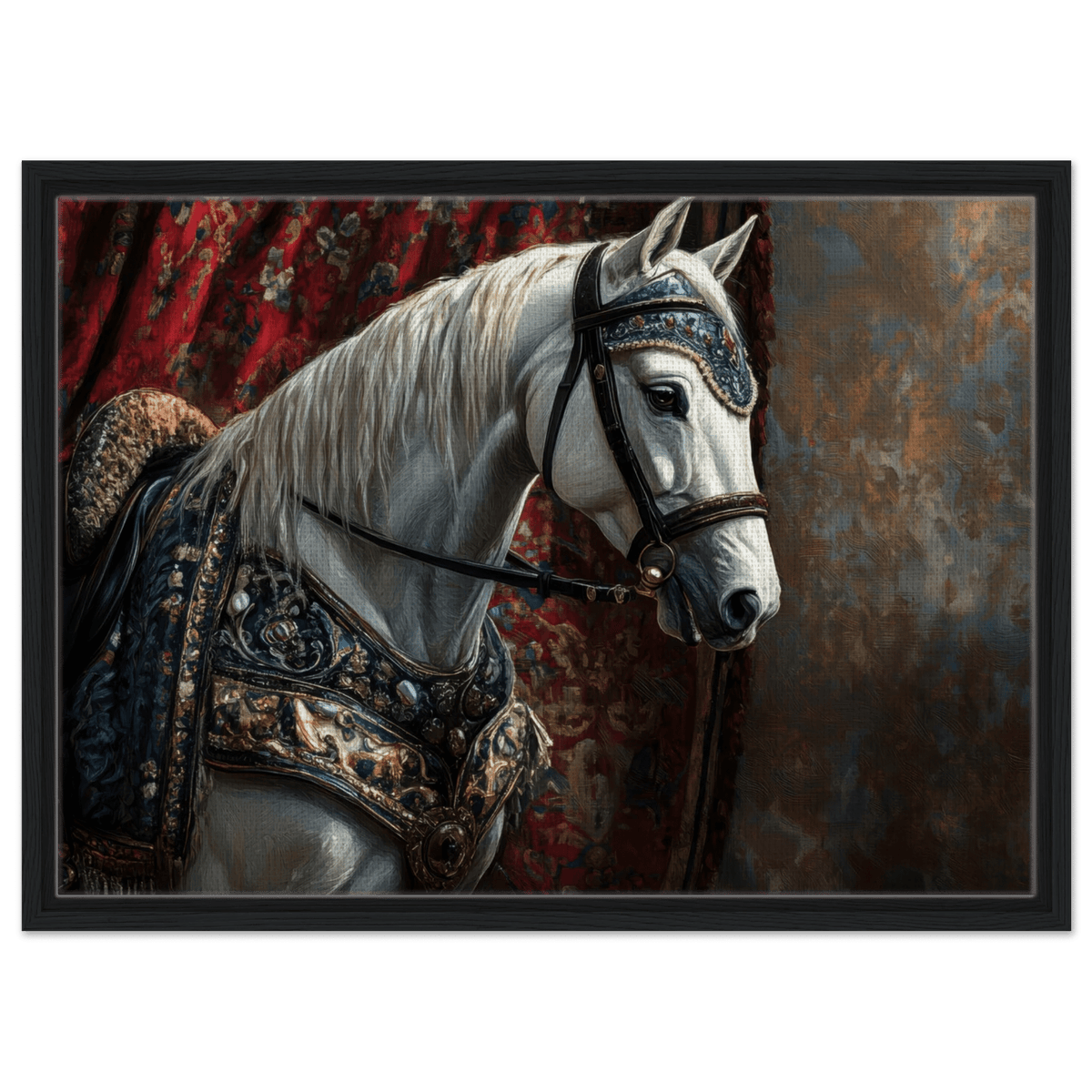 Renaissance Portrait of a Noble Horse A dignified 6 - Shop Ai Art WebShop - Digital Art online Store