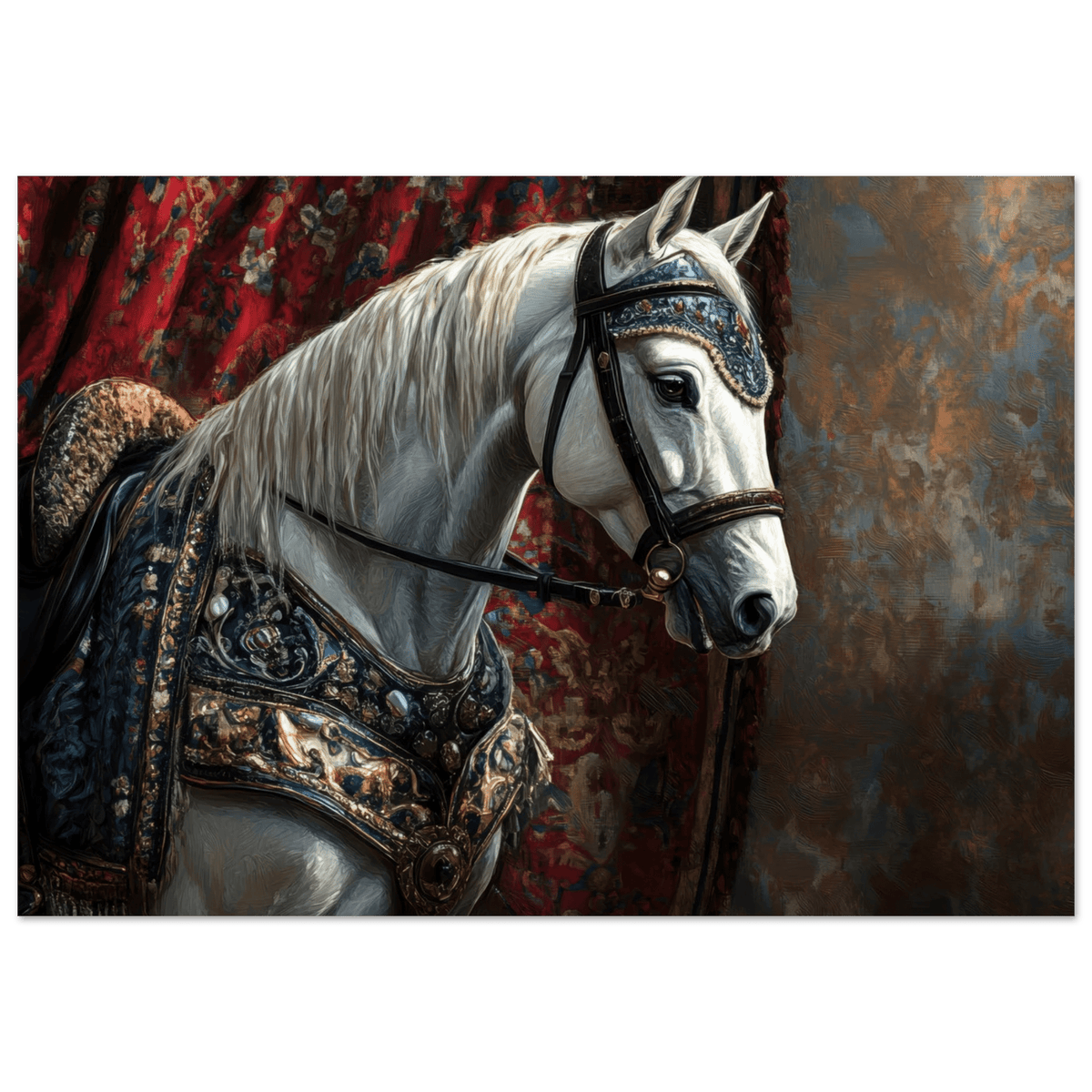 Renaissance Portrait of a Noble Horse A dignified 6 - Shop Ai Art WebShop - Digital Art online Store