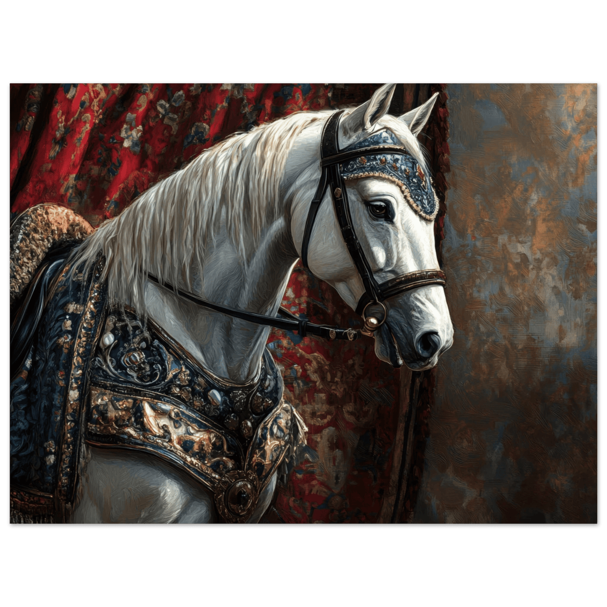 Renaissance Portrait of a Noble Horse A dignified 6 - Shop Ai Art WebShop - Digital Art online Store
