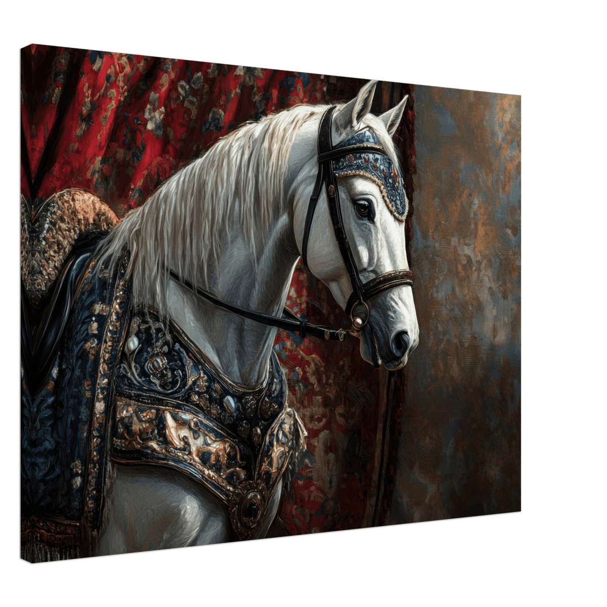 Renaissance Portrait of a Noble Horse A dignified 6 - Shop Ai Art WebShop - Digital Art online Store