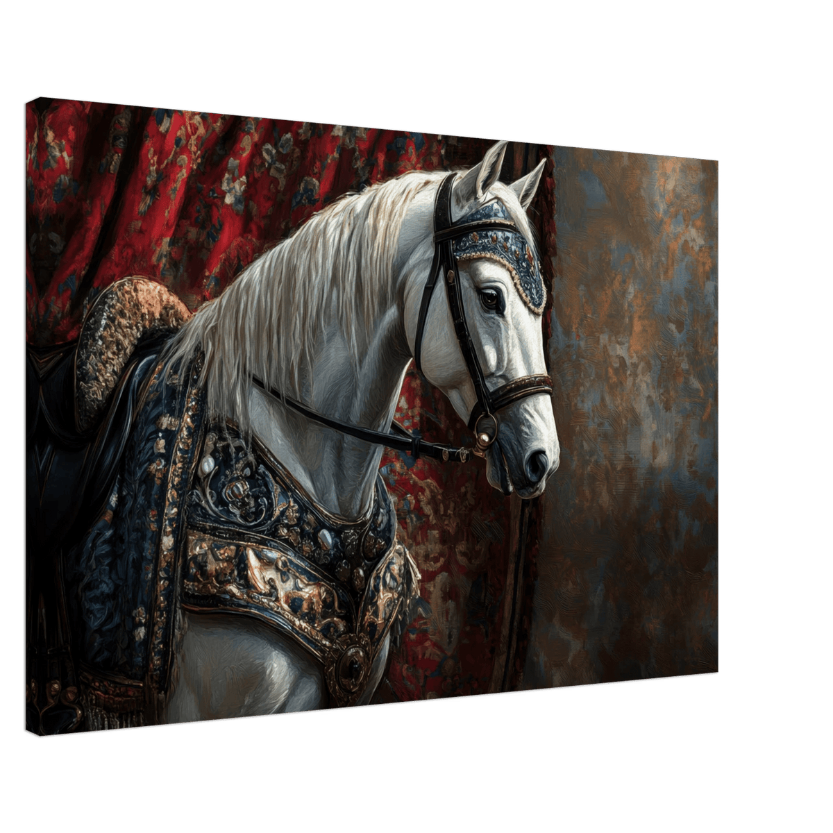 Renaissance Portrait of a Noble Horse A dignified 6 - Shop Ai Art WebShop - Digital Art online Store