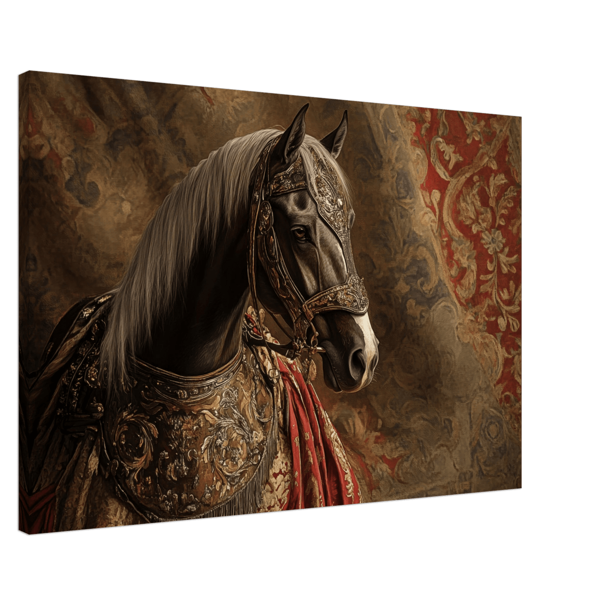 Renaissance Portrait of a Noble Horse A dignified - Shop Ai Art WebShop - Digital Art online Store