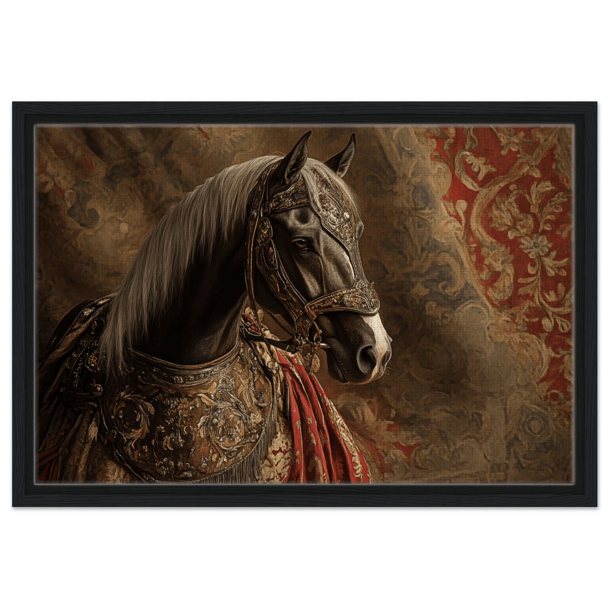 Renaissance Portrait of a Noble Horse A dignified - Shop Ai Art WebShop - Digital Art online Store