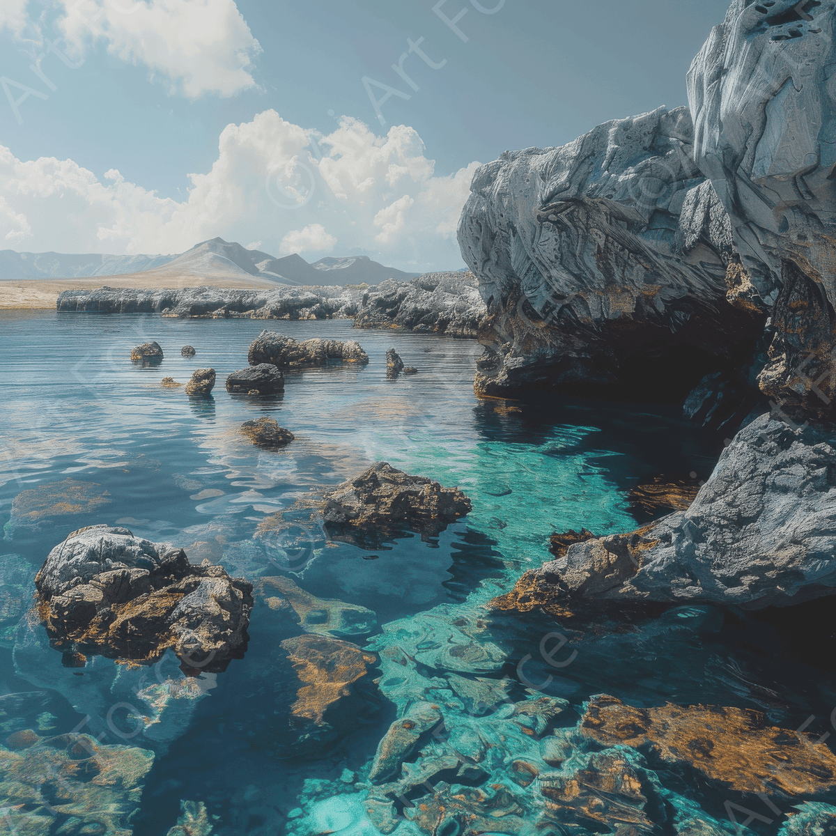 Rough Nature Galapagos 4 - Shop Ai Art WebShop - Digital Art online Store