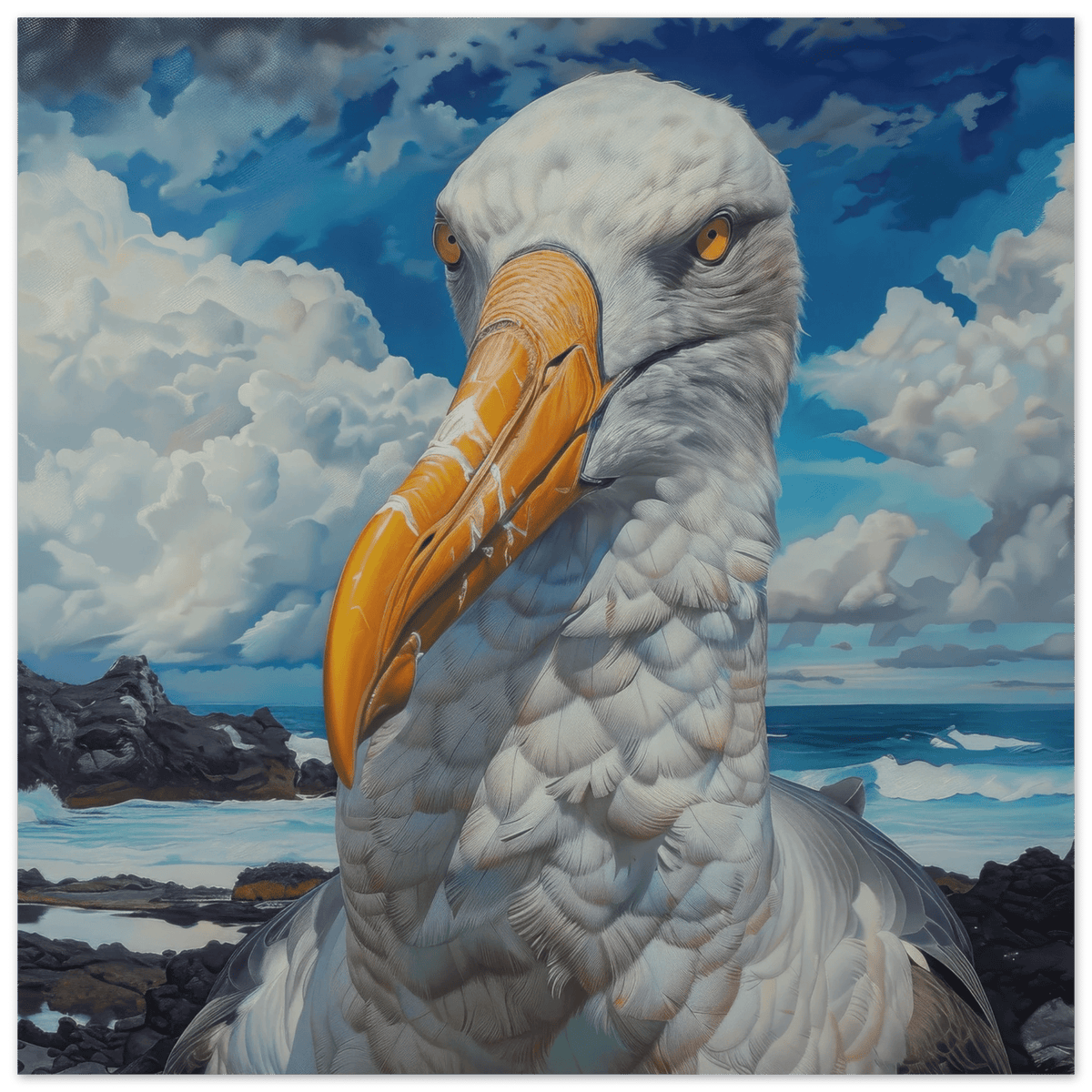 Rough Nature Galapagos Albatros 2 - Shop Ai Art WebShop - Digital Art online Store