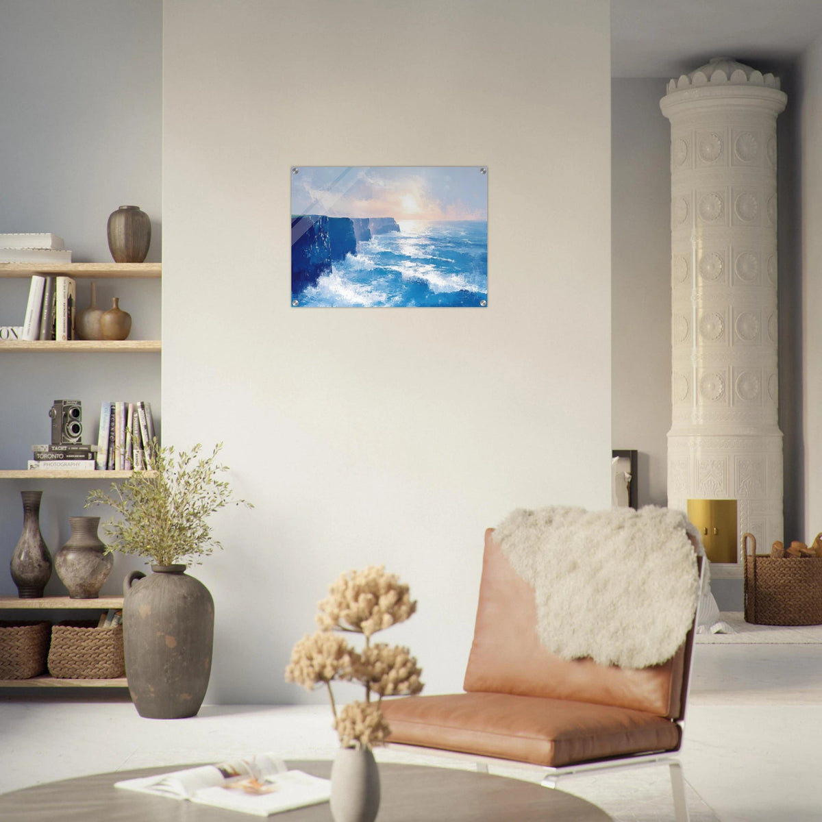 Seaside Cliff at Sunrise A breathtaking Empress 2 - Shop Ai Art WebShop - Digital Art online Store