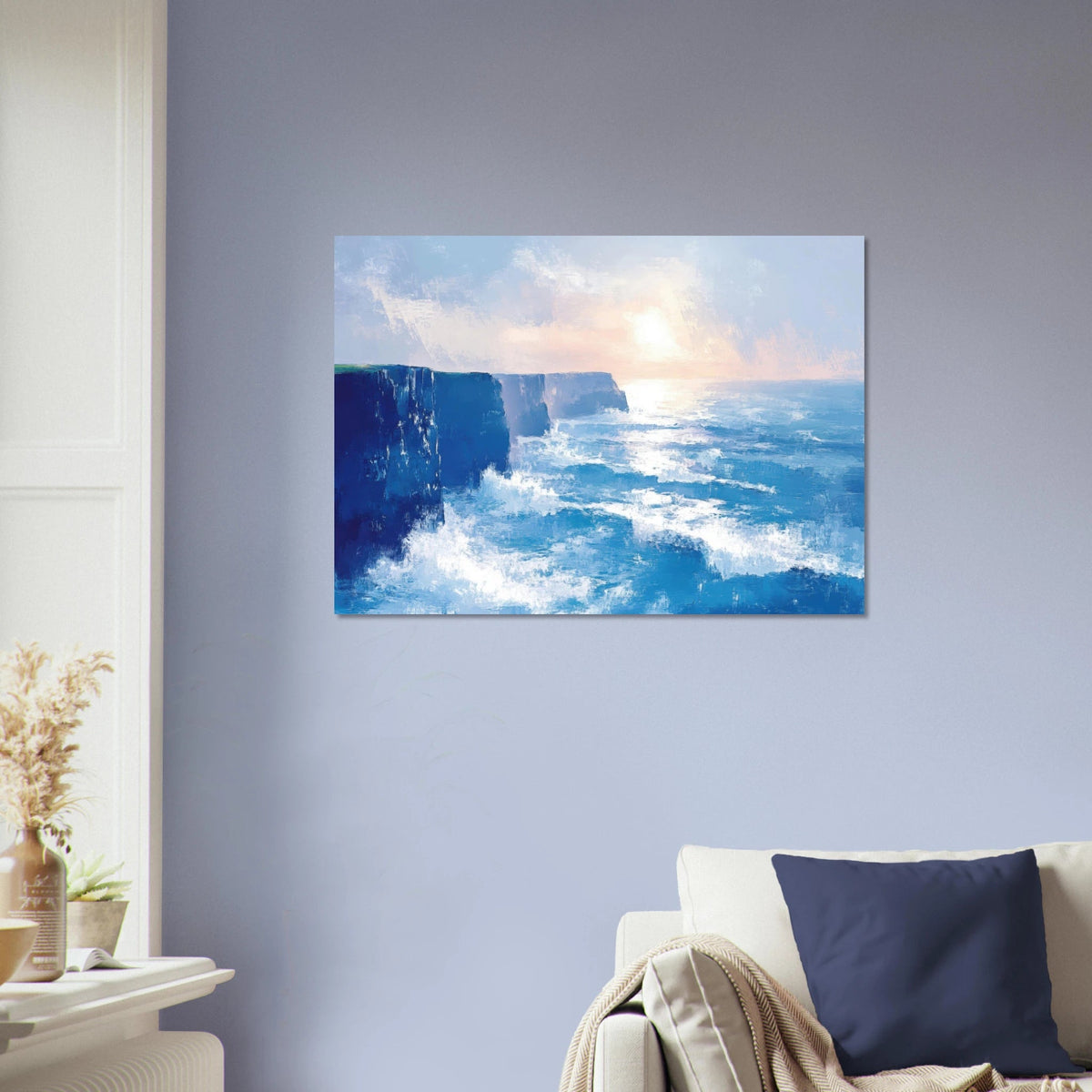Seaside Cliff at Sunrise A breathtaking Empress 2 - Shop Ai Art WebShop - Digital Art online Store