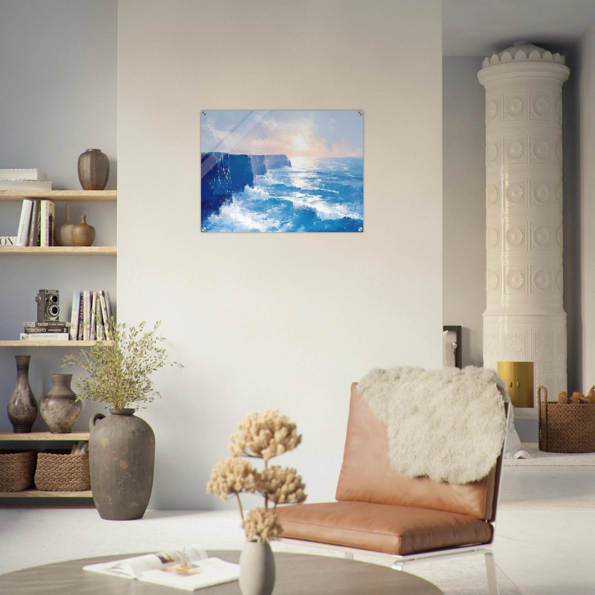 Seaside Cliff at Sunrise A breathtaking Empress 2 - Shop Ai Art WebShop - Digital Art online Store