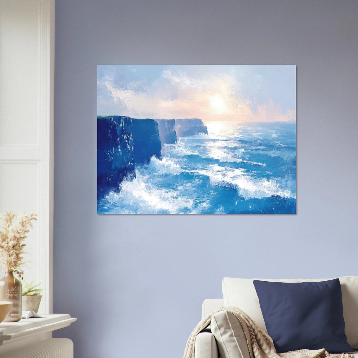 Seaside Cliff at Sunrise A breathtaking Empress 2 - Shop Ai Art WebShop - Digital Art online Store
