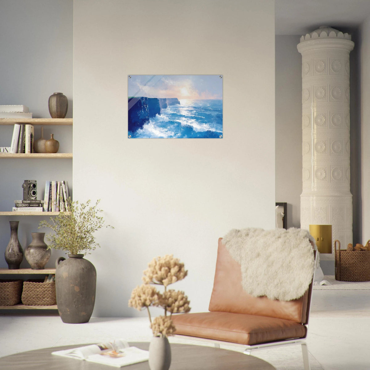 Seaside Cliff at Sunrise A breathtaking Empress 2 - Shop Ai Art WebShop - Digital Art online Store