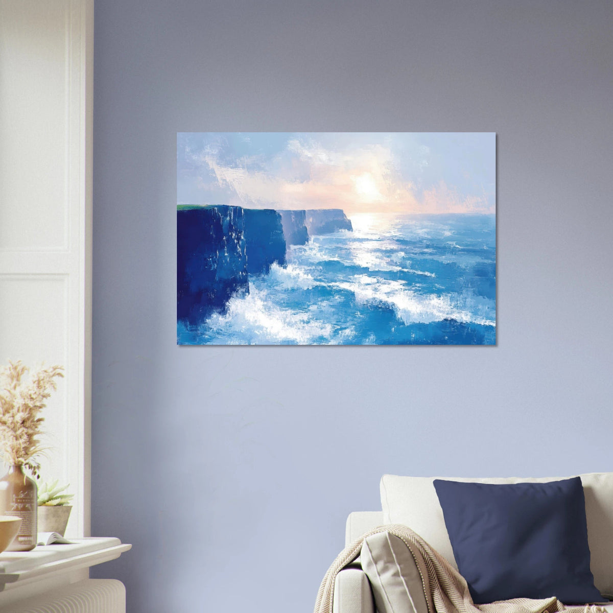 Seaside Cliff at Sunrise A breathtaking Empress 2 - Shop Ai Art WebShop - Digital Art online Store