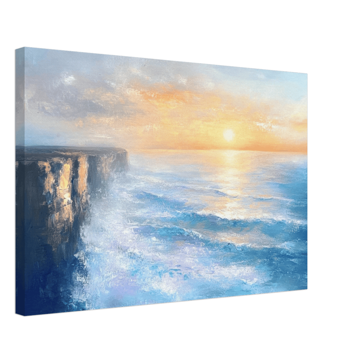 Seaside Cliff at Sunrise A breathtaking Empress - Shop Ai Art WebShop - Digital Art online Store