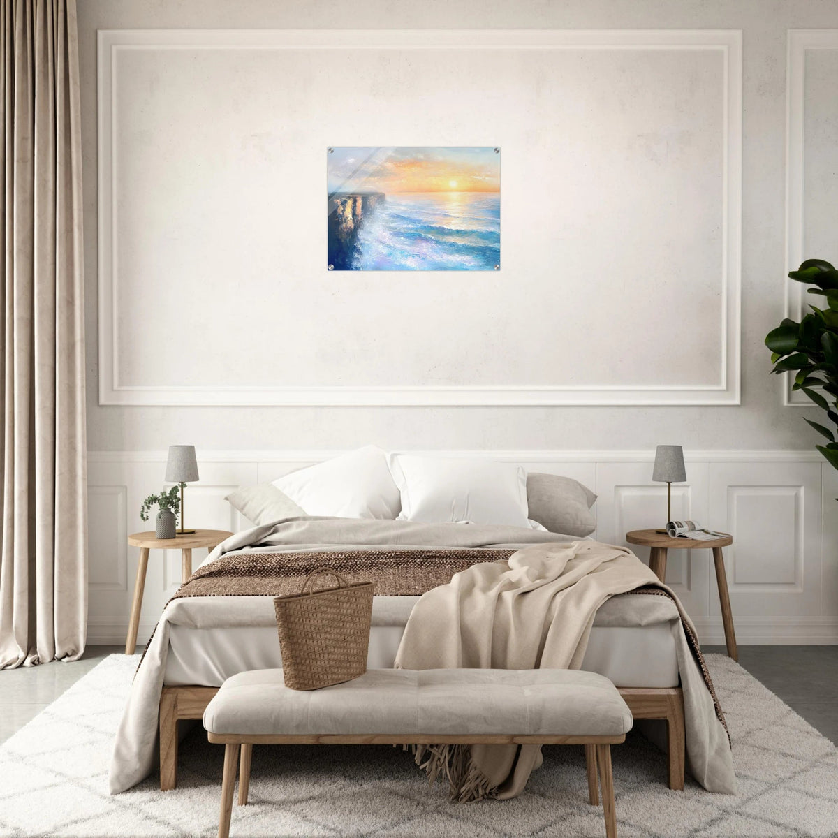Seaside Cliff at Sunrise A breathtaking Empress - Shop Ai Art WebShop - Digital Art online Store