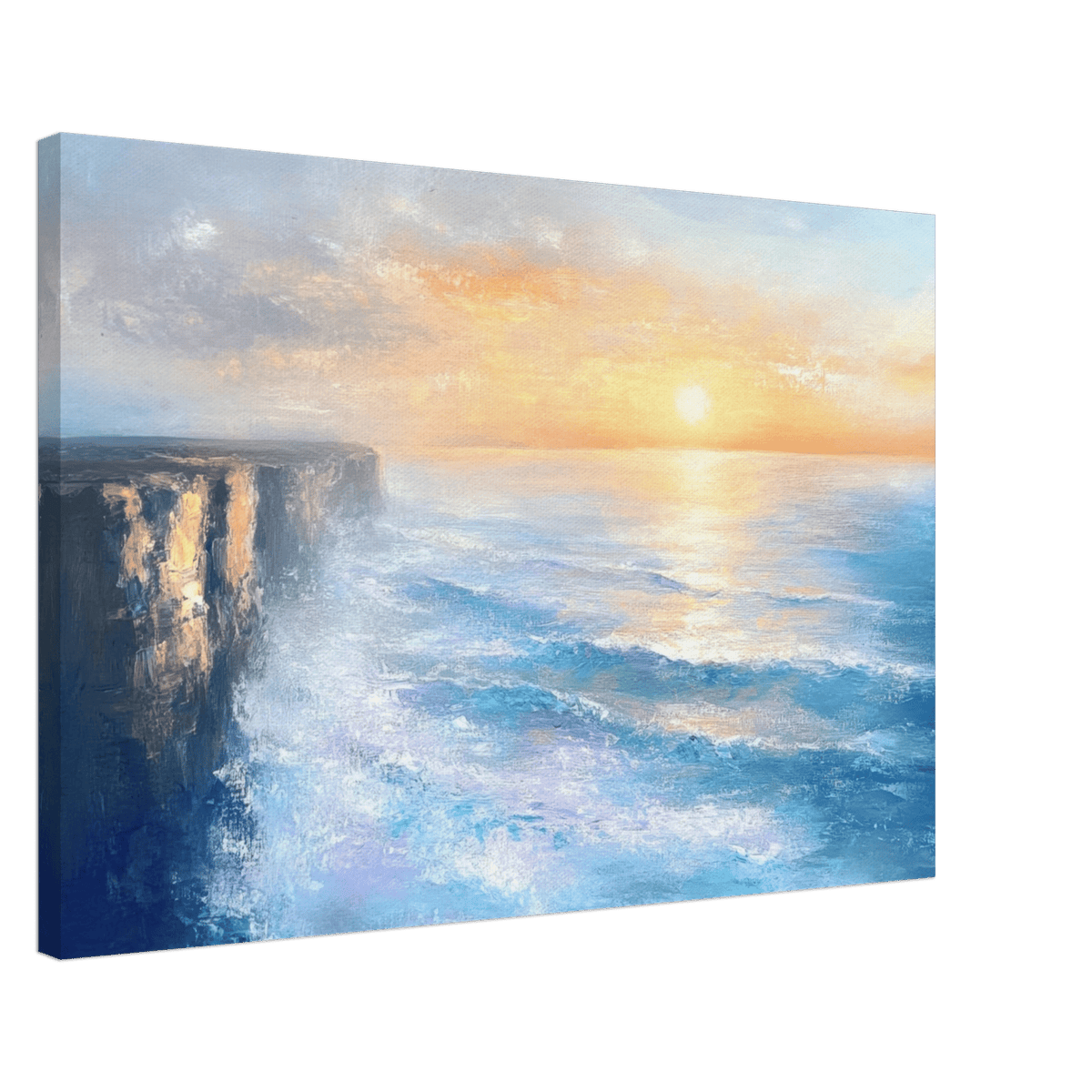 Seaside Cliff at Sunrise A breathtaking Empress - Shop Ai Art WebShop - Digital Art online Store