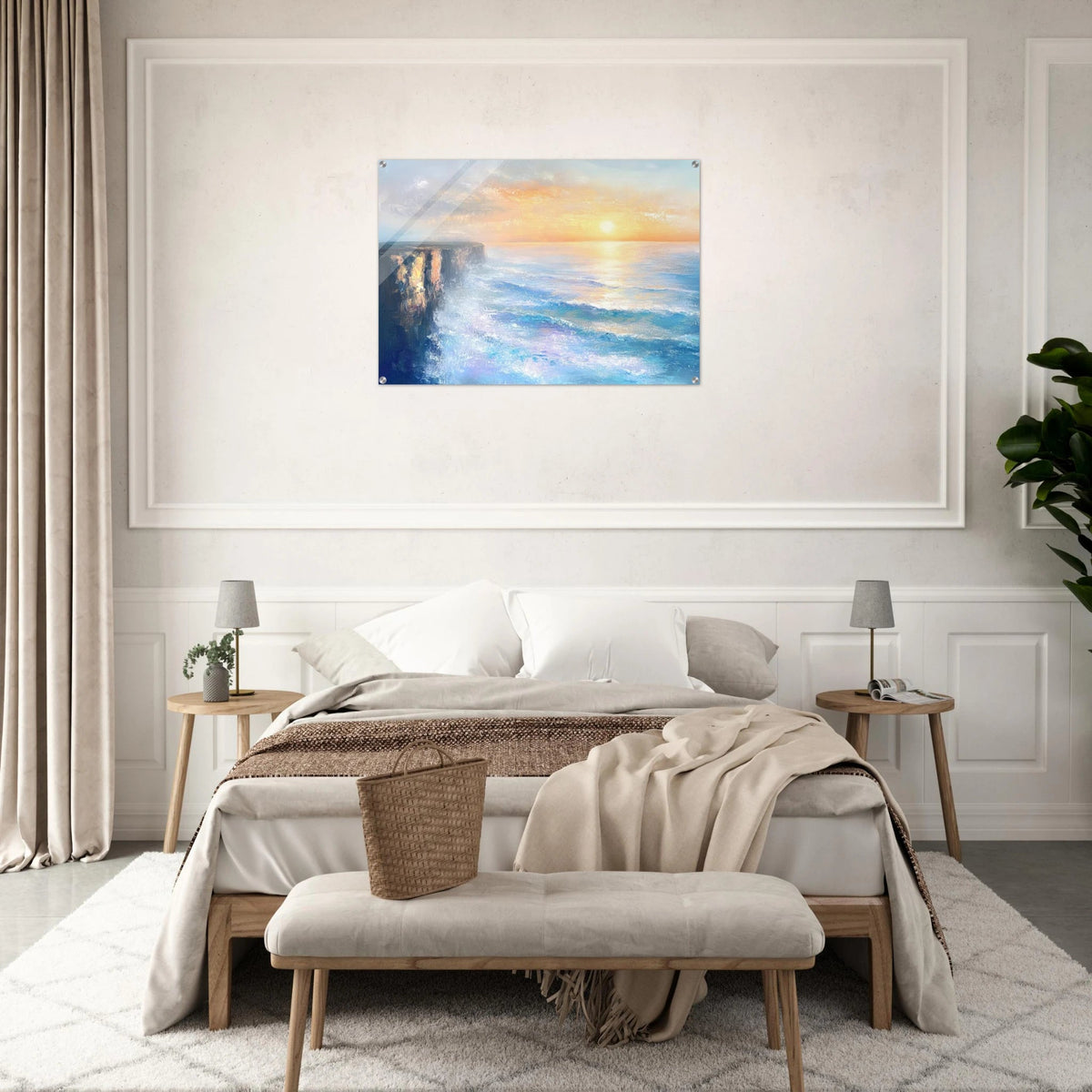 Seaside Cliff at Sunrise A breathtaking Empress - Shop Ai Art WebShop - Digital Art online Store