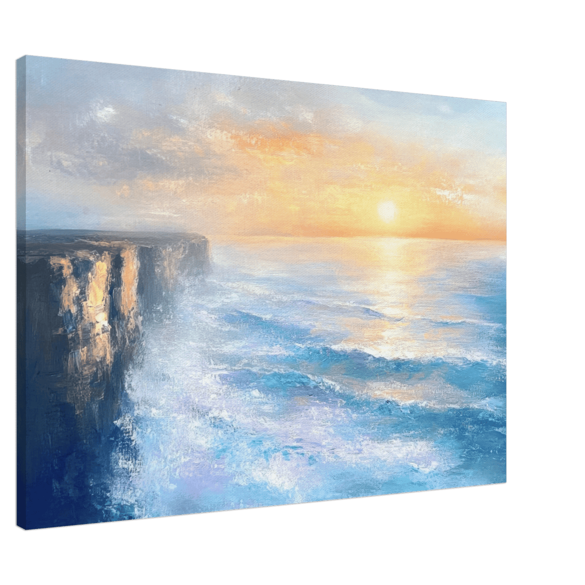 Seaside Cliff at Sunrise A breathtaking Empress - Shop Ai Art WebShop - Digital Art online Store