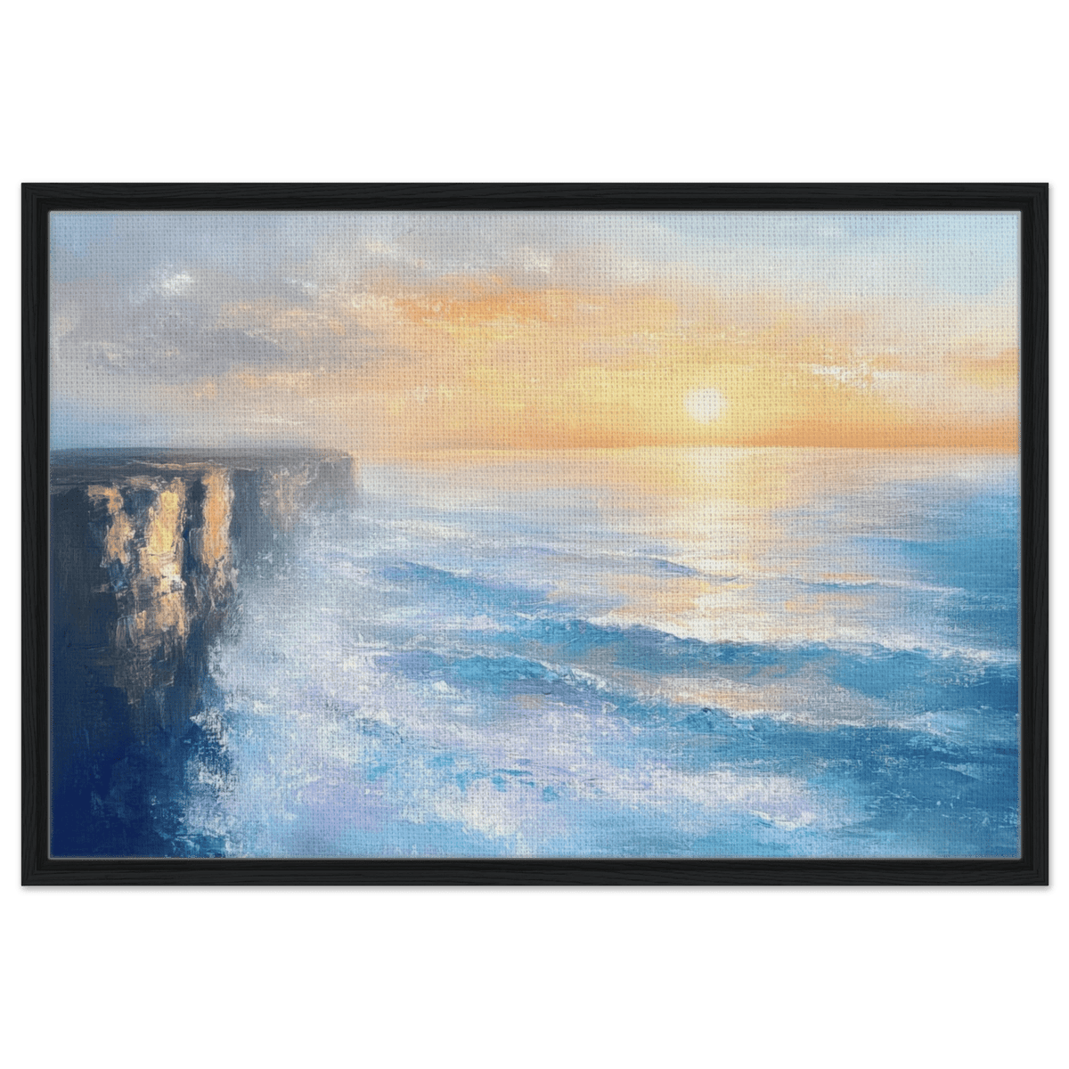Seaside Cliff at Sunrise A breathtaking Empress - Shop Ai Art WebShop - Digital Art online Store