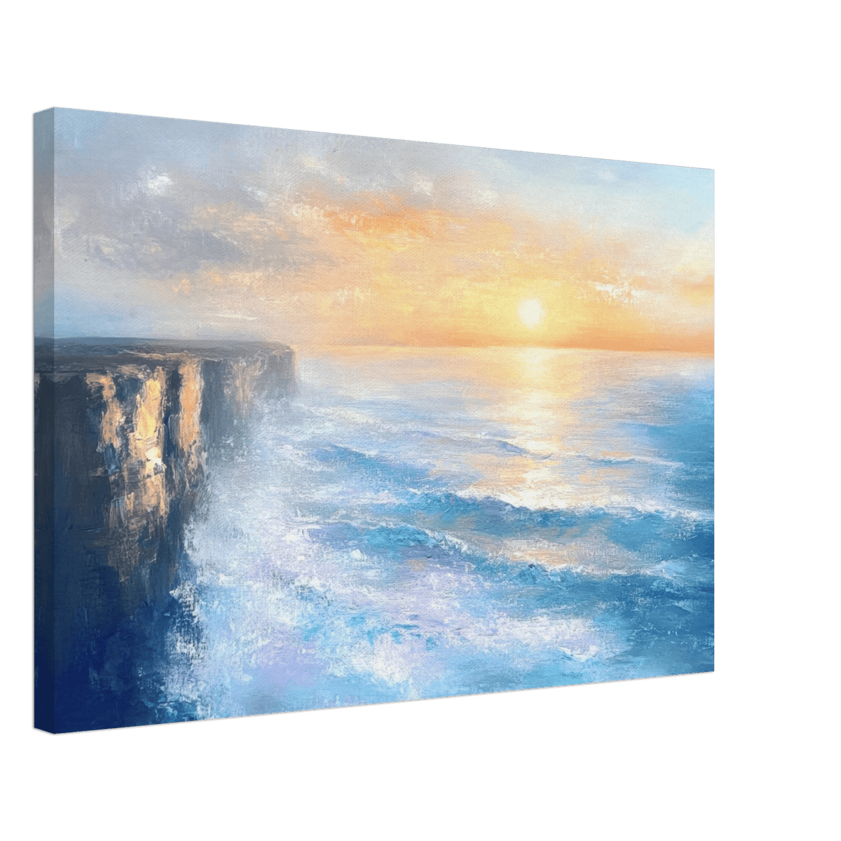 Seaside Cliff at Sunrise A breathtaking Empress - Shop Ai Art WebShop - Digital Art online Store