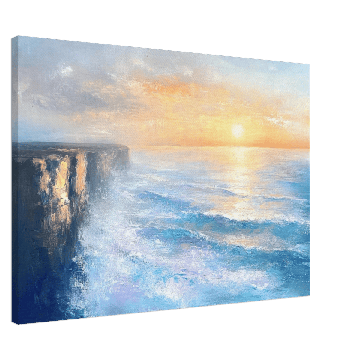 Seaside Cliff at Sunrise A breathtaking Empress - Shop Ai Art WebShop - Digital Art online Store