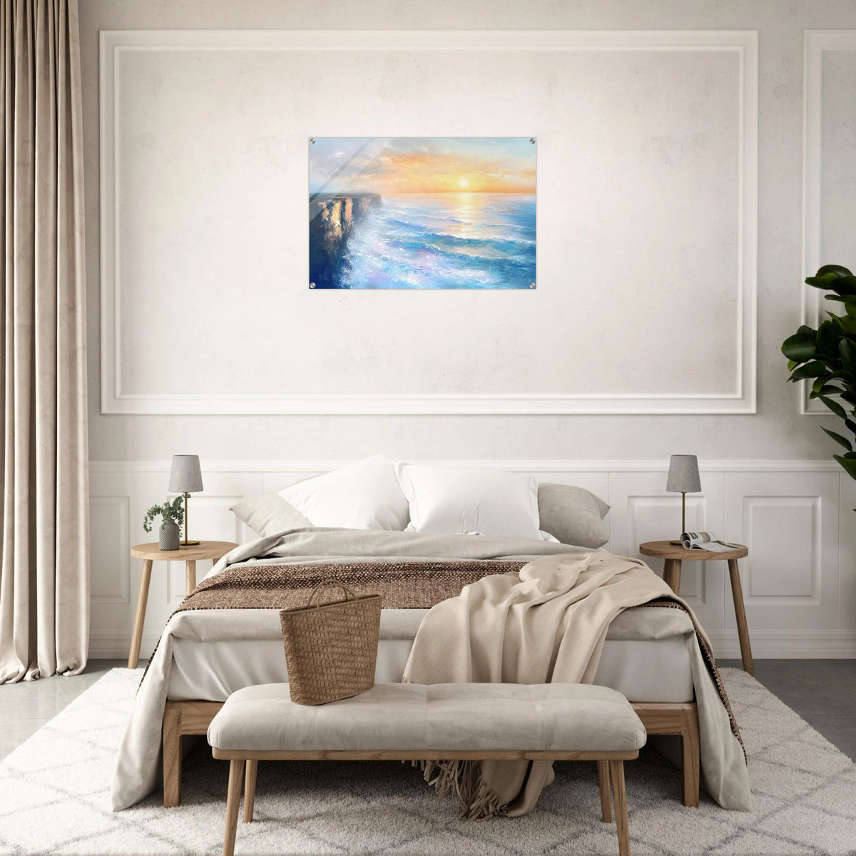 Seaside Cliff at Sunrise A breathtaking Empress - Shop Ai Art WebShop - Digital Art online Store