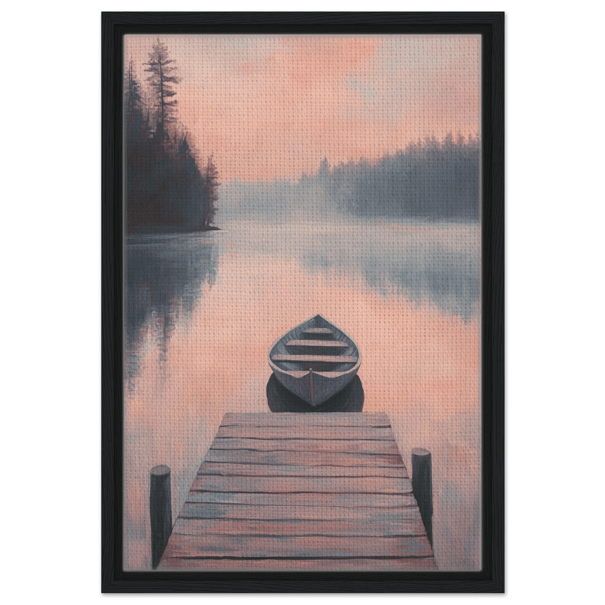 Serene Lake with Rowboats A tranquil lake 3 - Shop Ai Art WebShop - Digital Art online Store