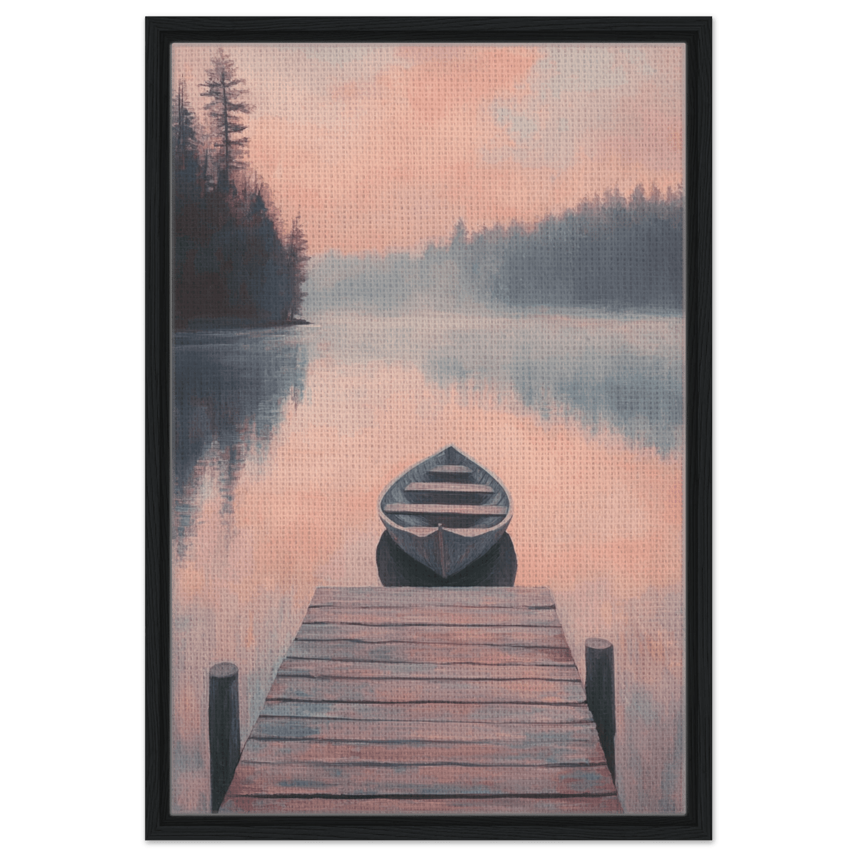 Serene Lake with Rowboats A tranquil lake 3 - Shop Ai Art WebShop - Digital Art online Store