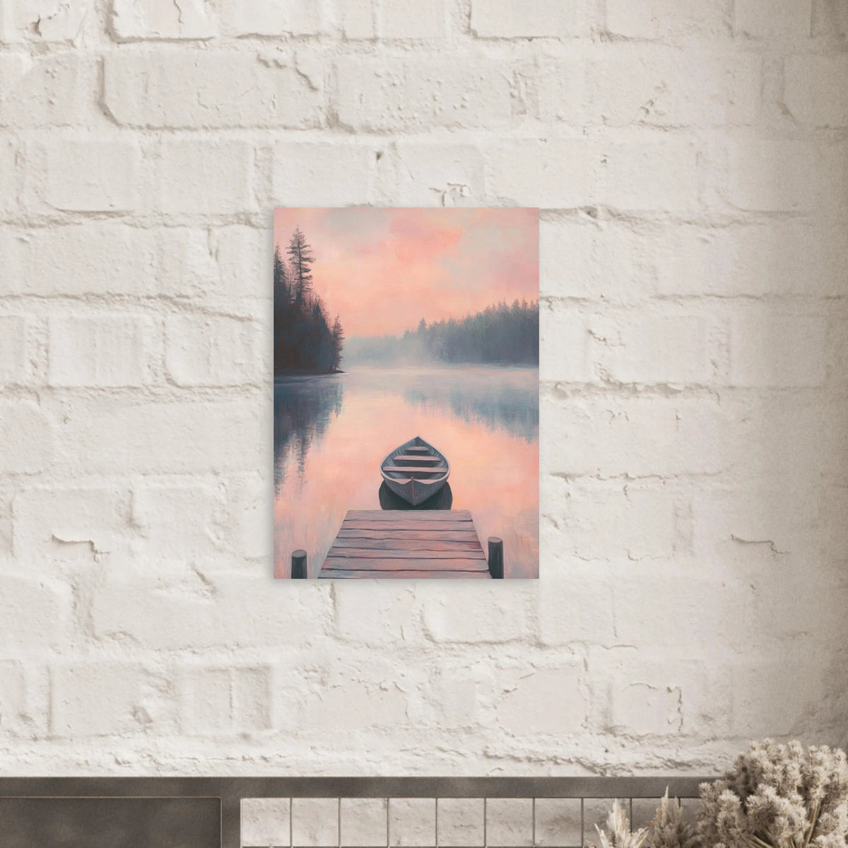 Serene Lake with Rowboats A tranquil lake 3 - Shop Ai Art WebShop - Digital Art online Store