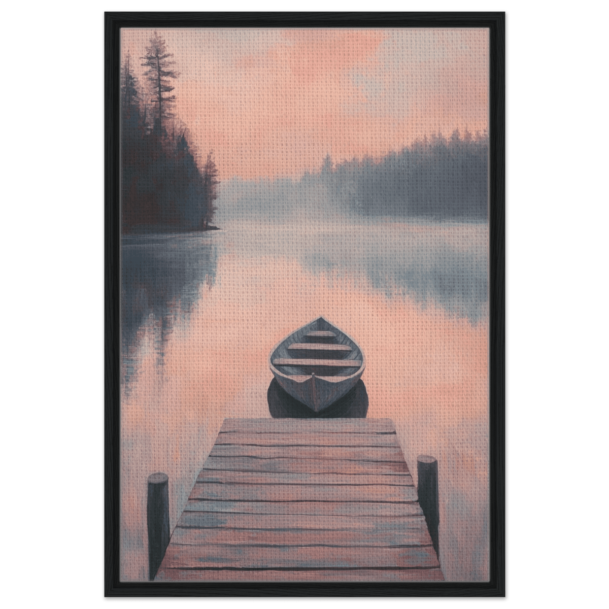 Serene Lake with Rowboats A tranquil lake 3 - Shop Ai Art WebShop - Digital Art online Store