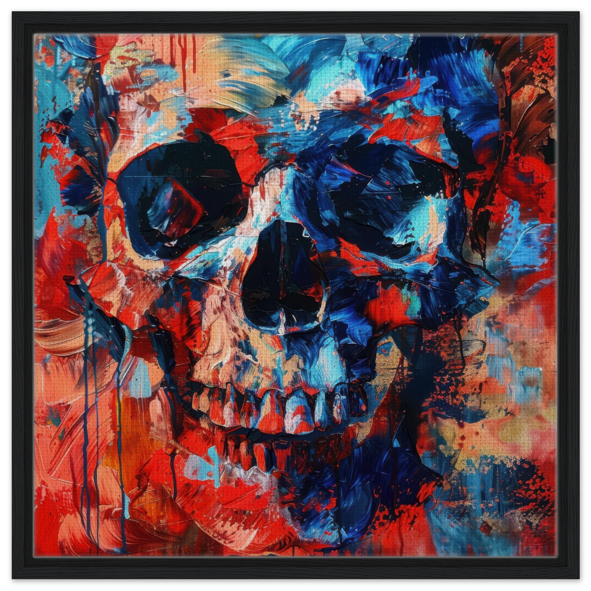 Skull and Bones abstract art style - Shop Ai Art WebShop - Digital Art online Store