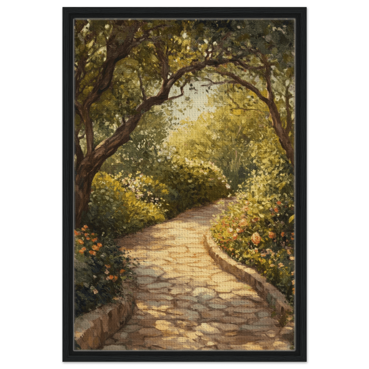 Sunlit Garden Path A meandering pathway through - Shop Ai Art WebShop - Digital Art online Store