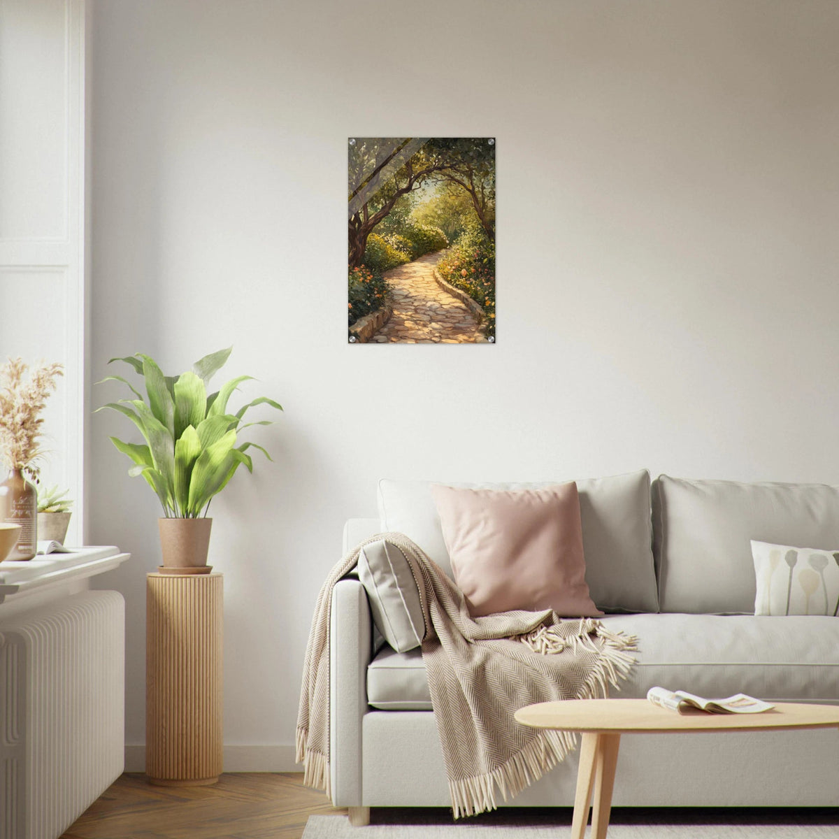 Sunlit Garden Path A meandering pathway through - Shop Ai Art WebShop - Digital Art online Store