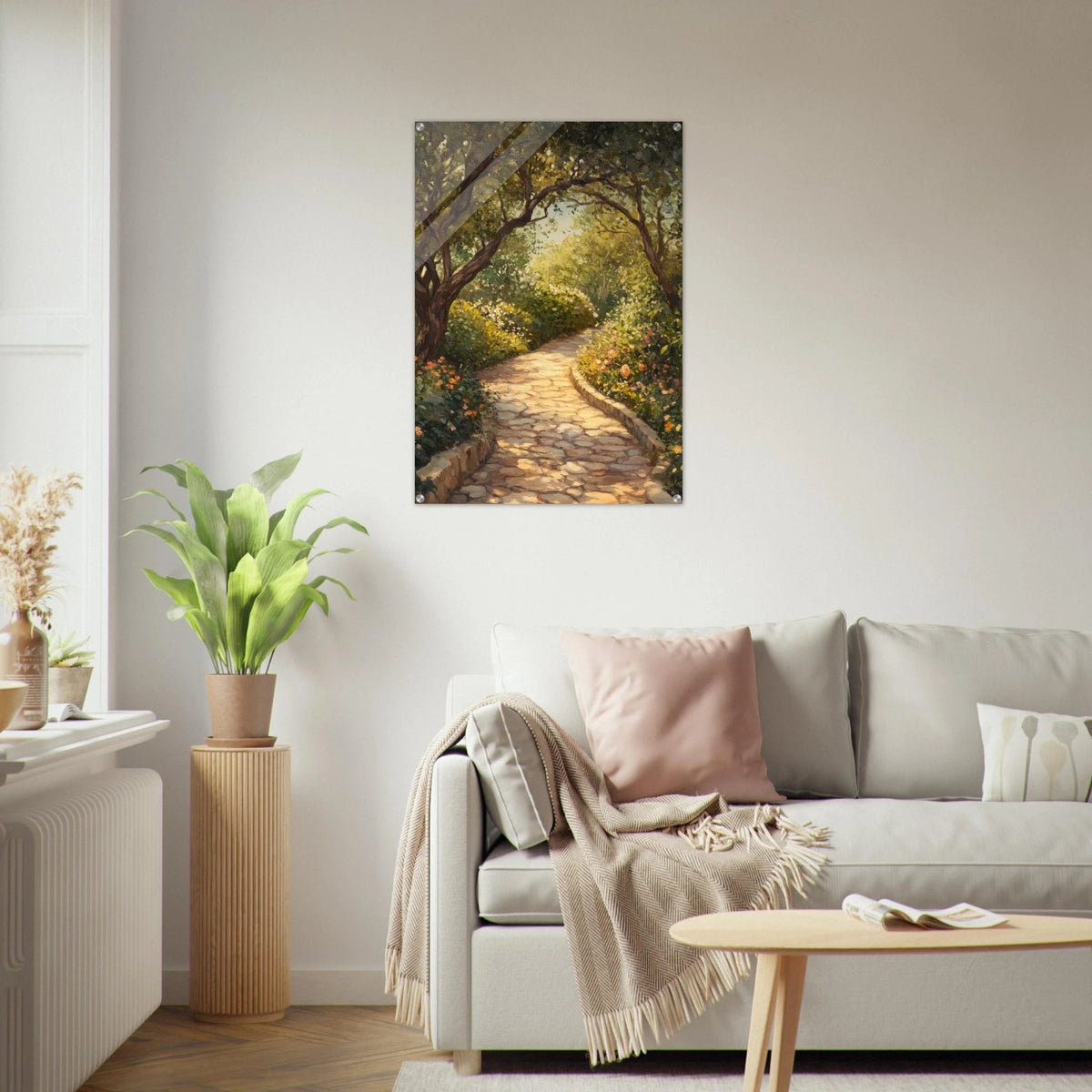 Sunlit Garden Path A meandering pathway through - Shop Ai Art WebShop - Digital Art online Store