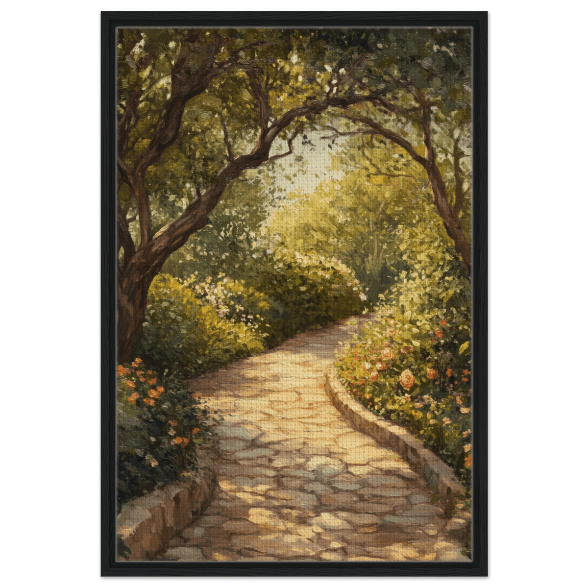 Sunlit Garden Path A meandering pathway through - Shop Ai Art WebShop - Digital Art online Store