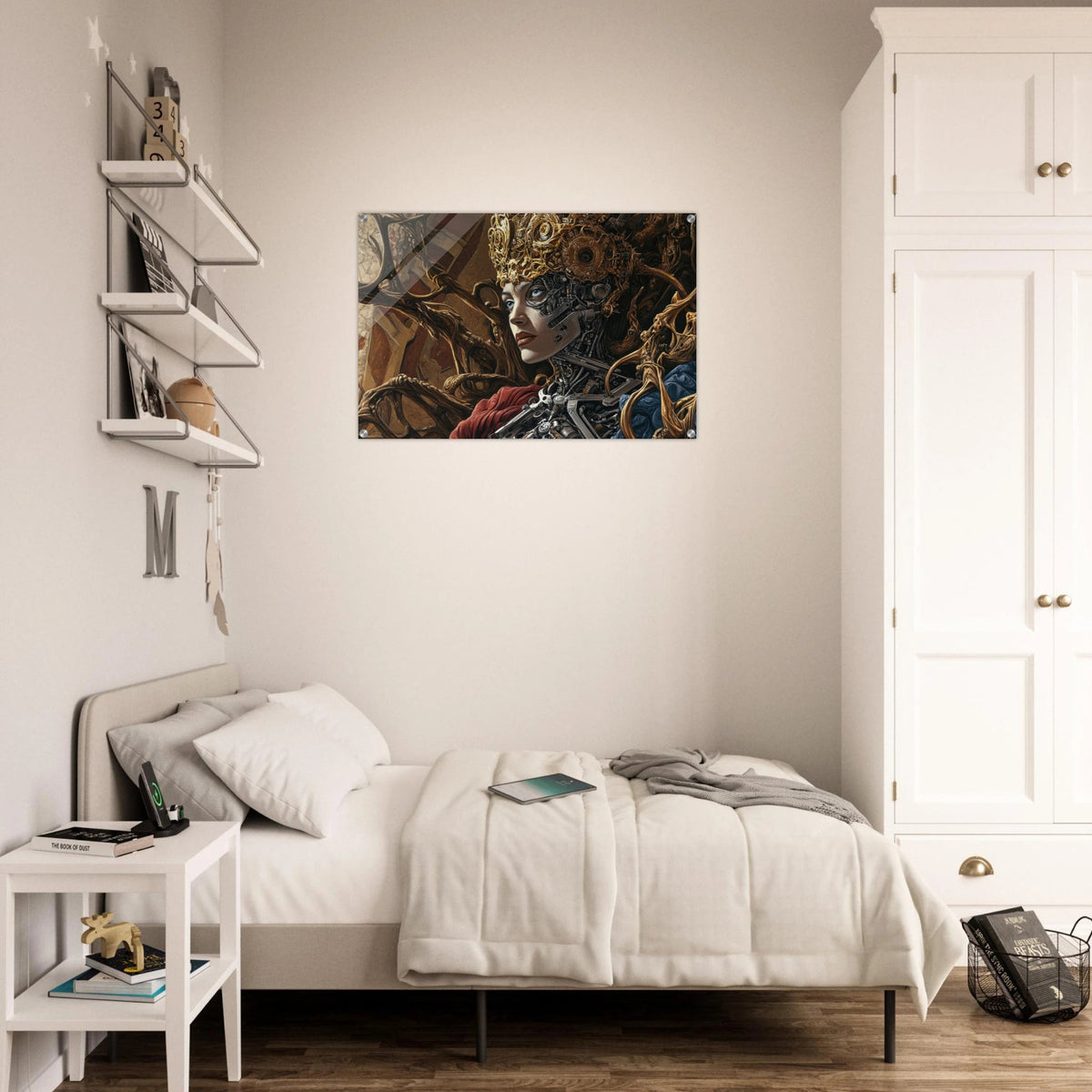 Surrealist Hybrid Queen on a Biomechanical Thrown 3 - Shop Ai Art WebShop - Digital Art online Store