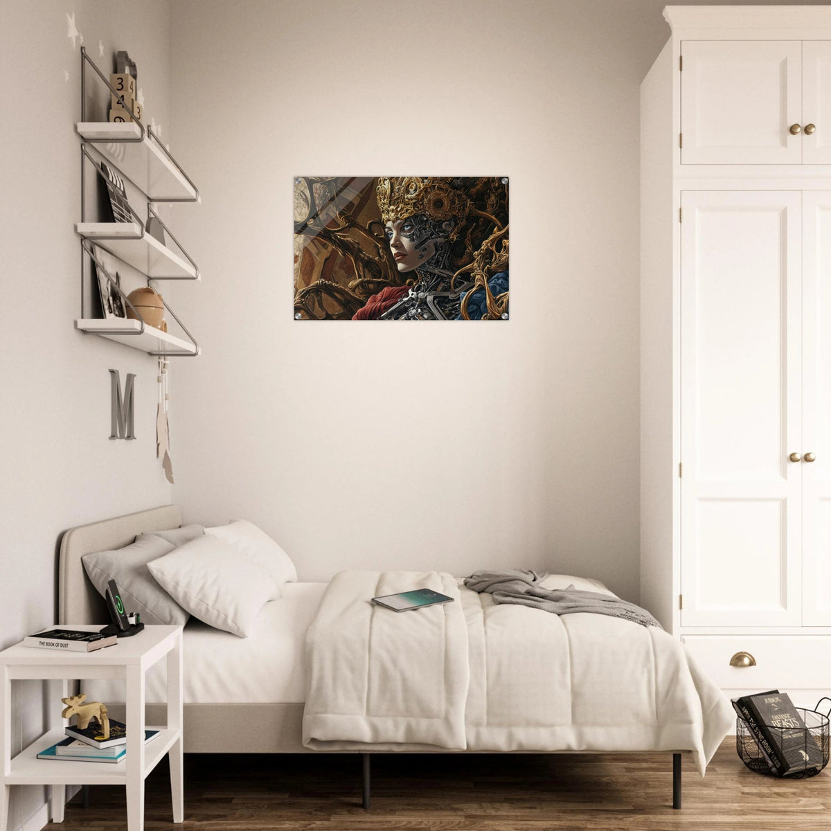 Surrealist Hybrid Queen on a Biomechanical Thrown 3 - Shop Ai Art WebShop - Digital Art online Store