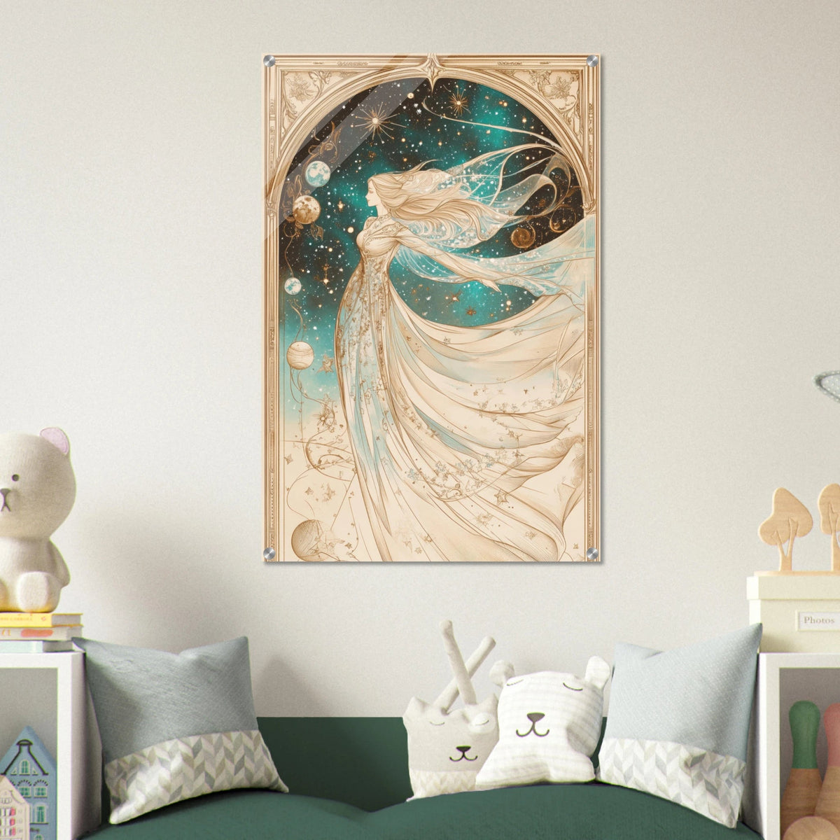 The Cosmic Muse A hand - drawn illustration 2 - Shop Ai Art WebShop - Digital Art online Store