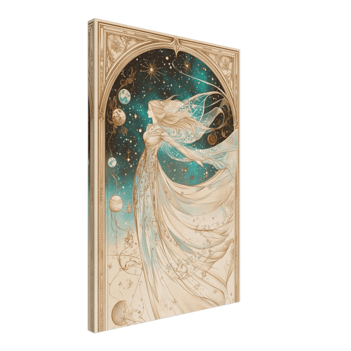 The Cosmic Muse A hand - drawn illustration 2 - Shop Ai Art WebShop - Digital Art online Store