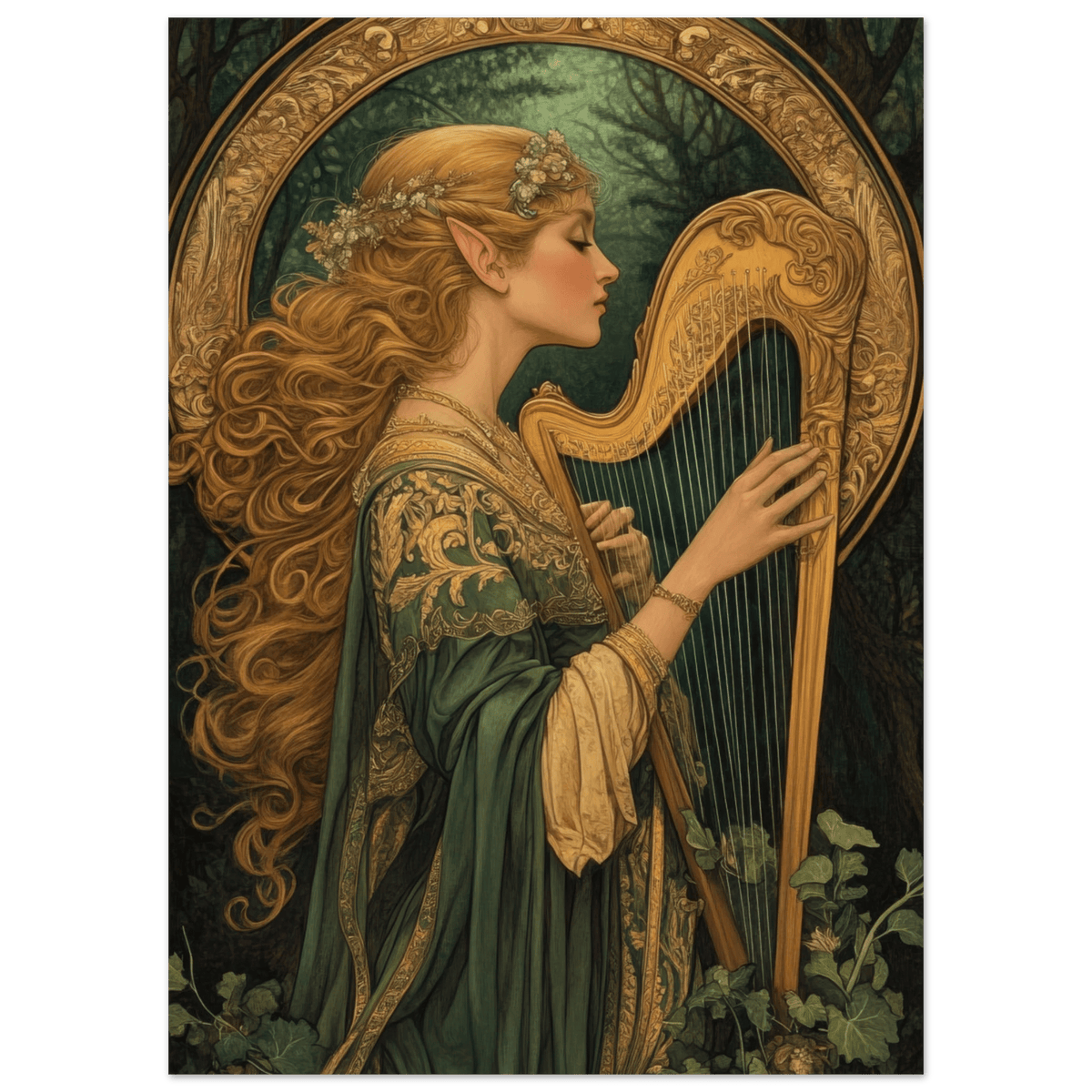 The Enchanted Minstrel of the Fae Court Art You 4 - Shop Ai Art WebShop - Digital Art online Store
