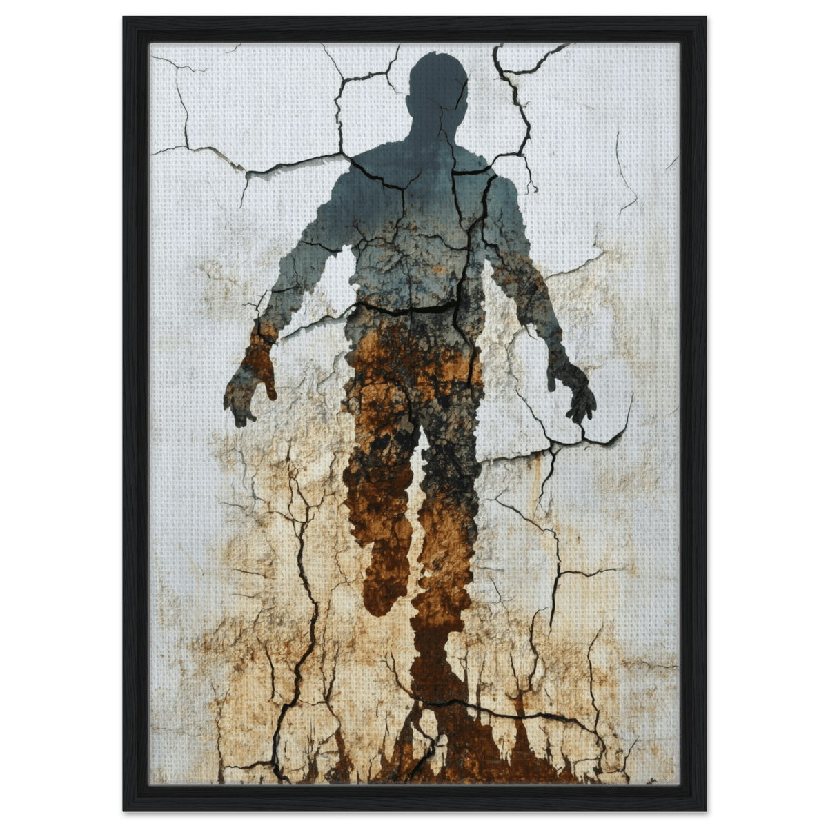 The Erosion of Thought Layers of cracked peeling 3 - Shop Ai Art WebShop - Digital Art online Store