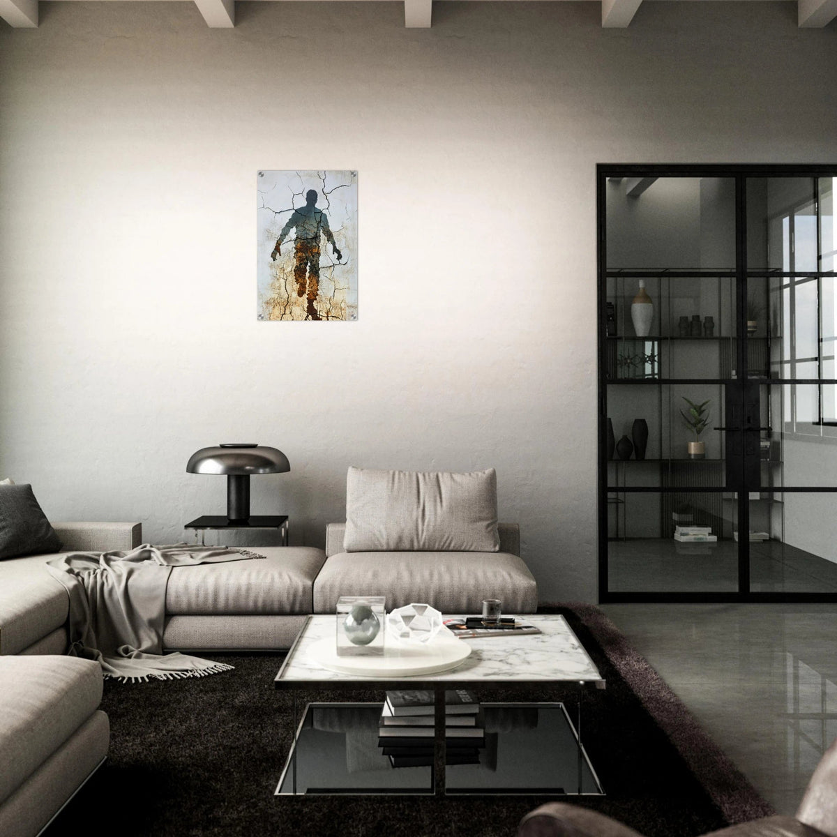 The Erosion of Thought Layers of cracked peeling 3 - Shop Ai Art WebShop - Digital Art online Store