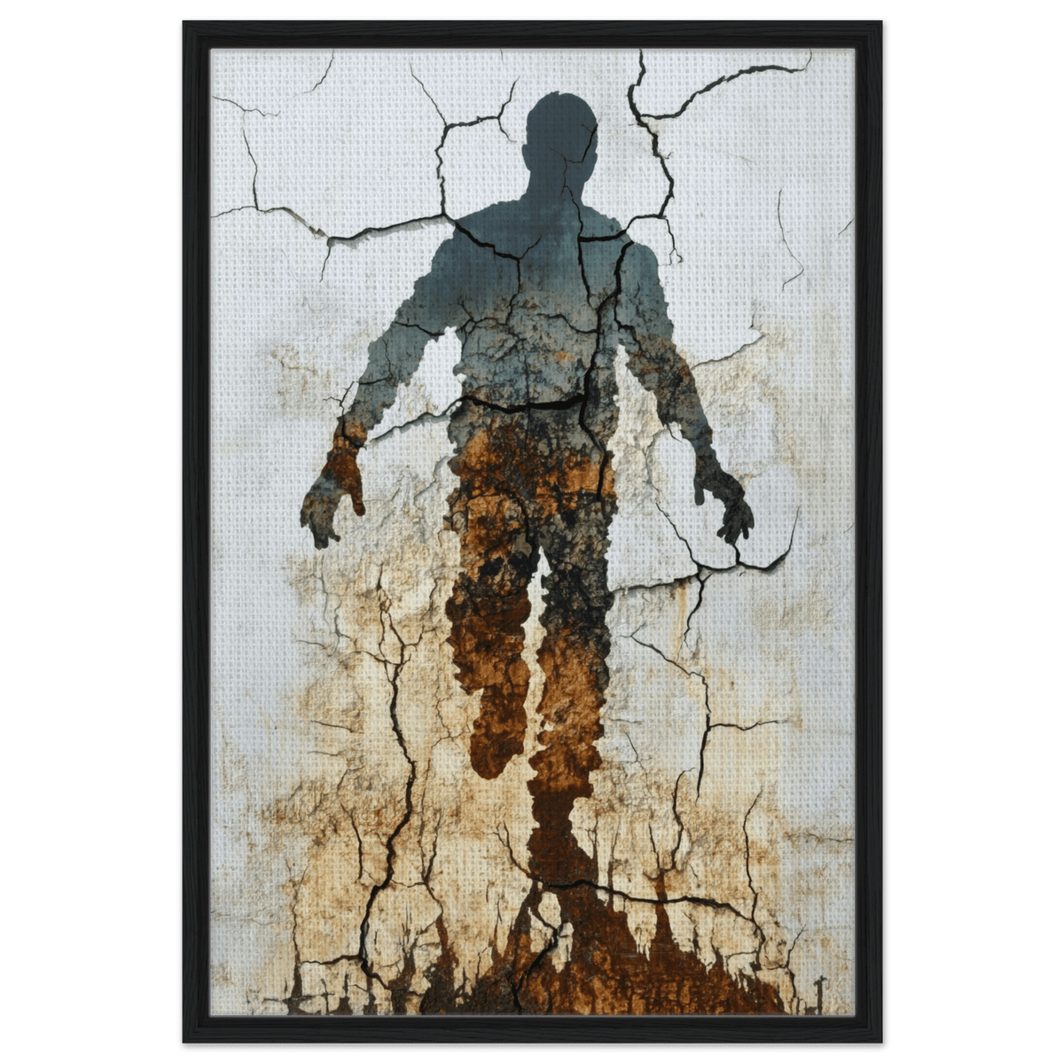 The Erosion of Thought Layers of cracked peeling 3 - Shop Ai Art WebShop - Digital Art online Store