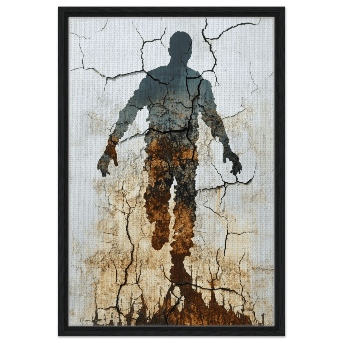 The Erosion of Thought Layers of cracked peeling 3 - Shop Ai Art WebShop - Digital Art online Store