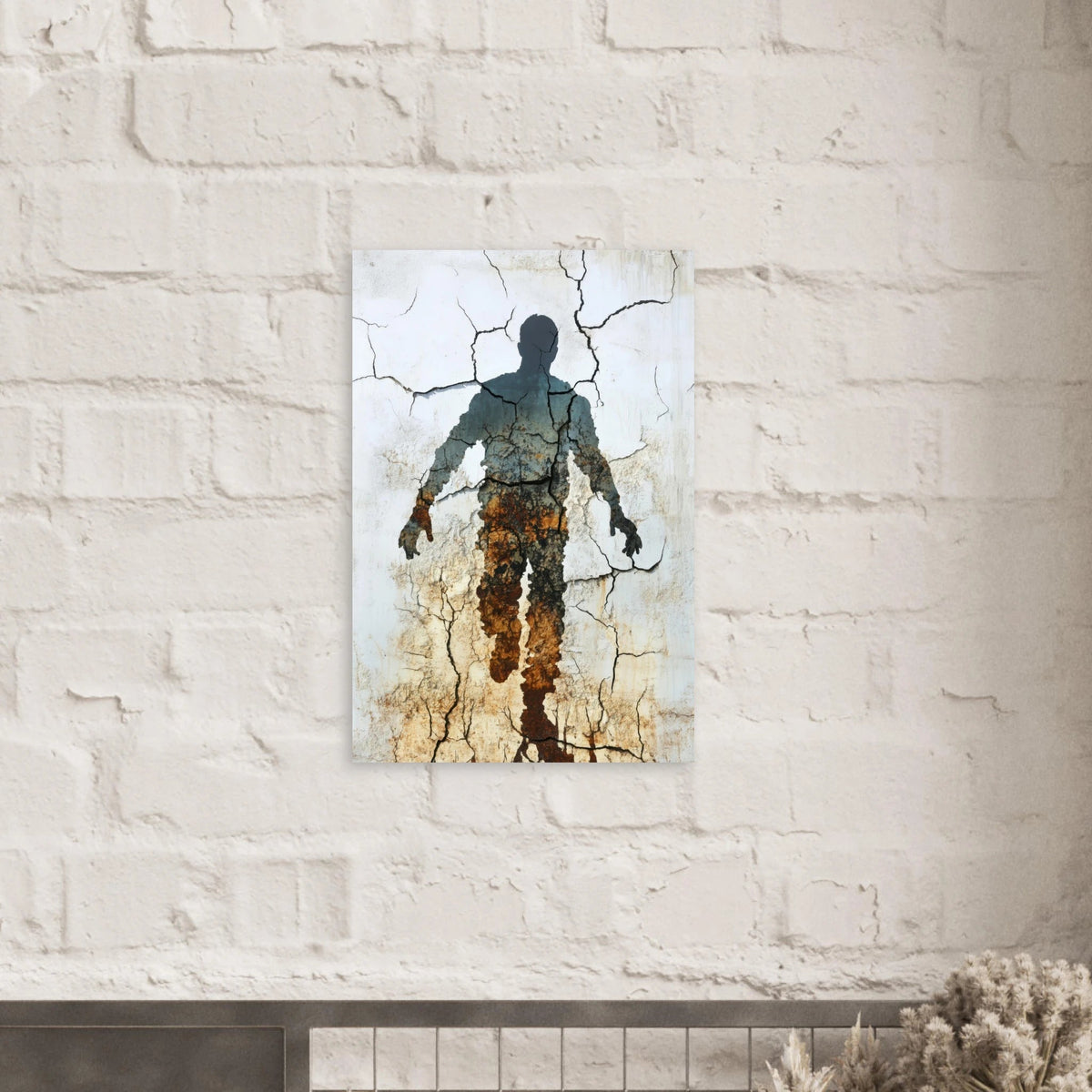 The Erosion of Thought Layers of cracked peeling 3 - Shop Ai Art WebShop - Digital Art online Store