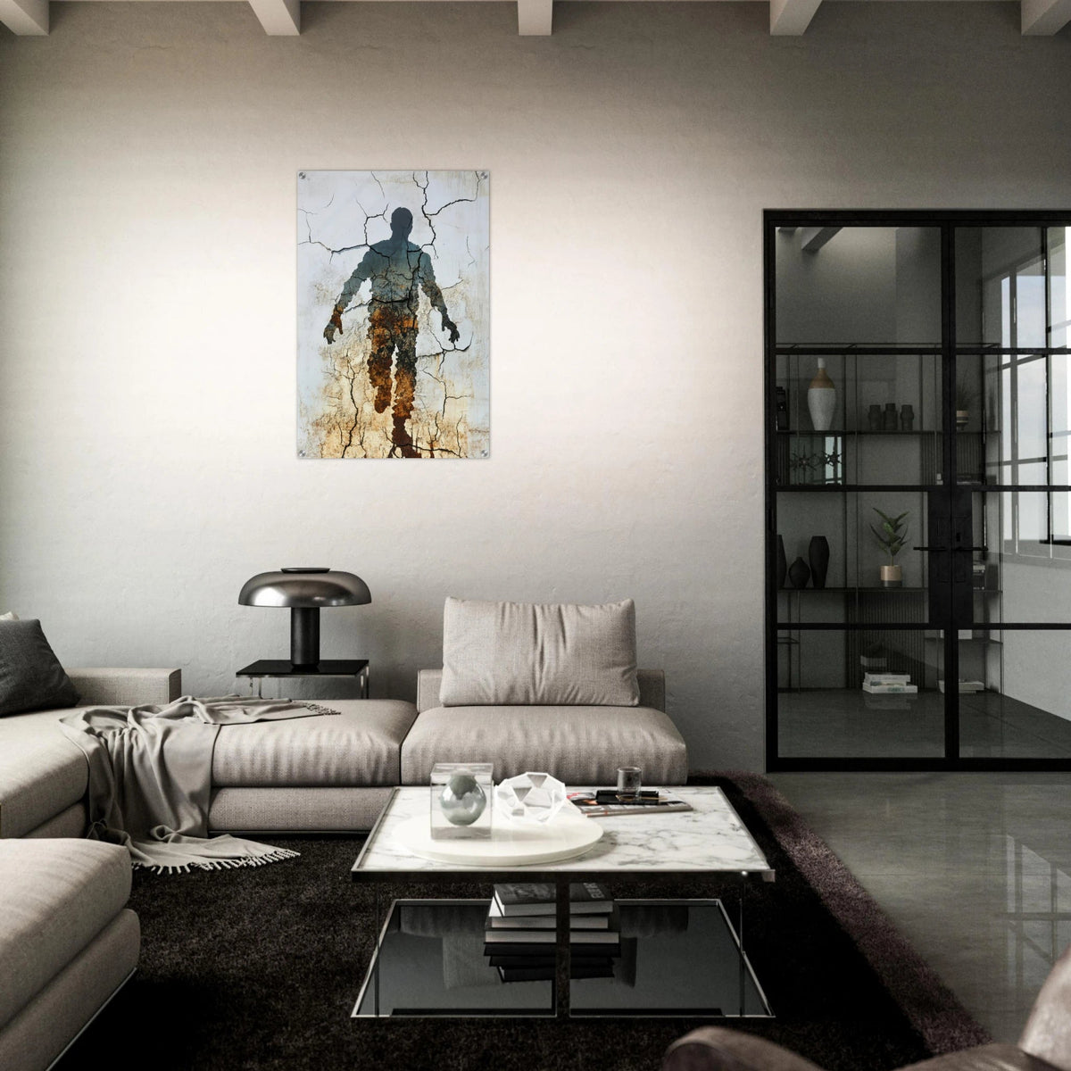 The Erosion of Thought Layers of cracked peeling 3 - Shop Ai Art WebShop - Digital Art online Store