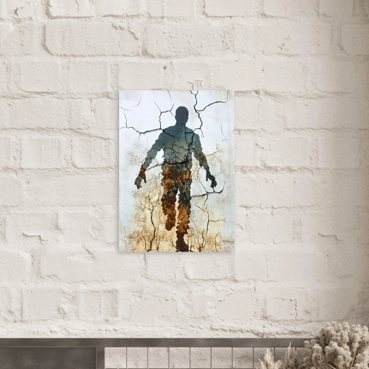 The Erosion of Thought Layers of cracked peeling 3 - Shop Ai Art WebShop - Digital Art online Store