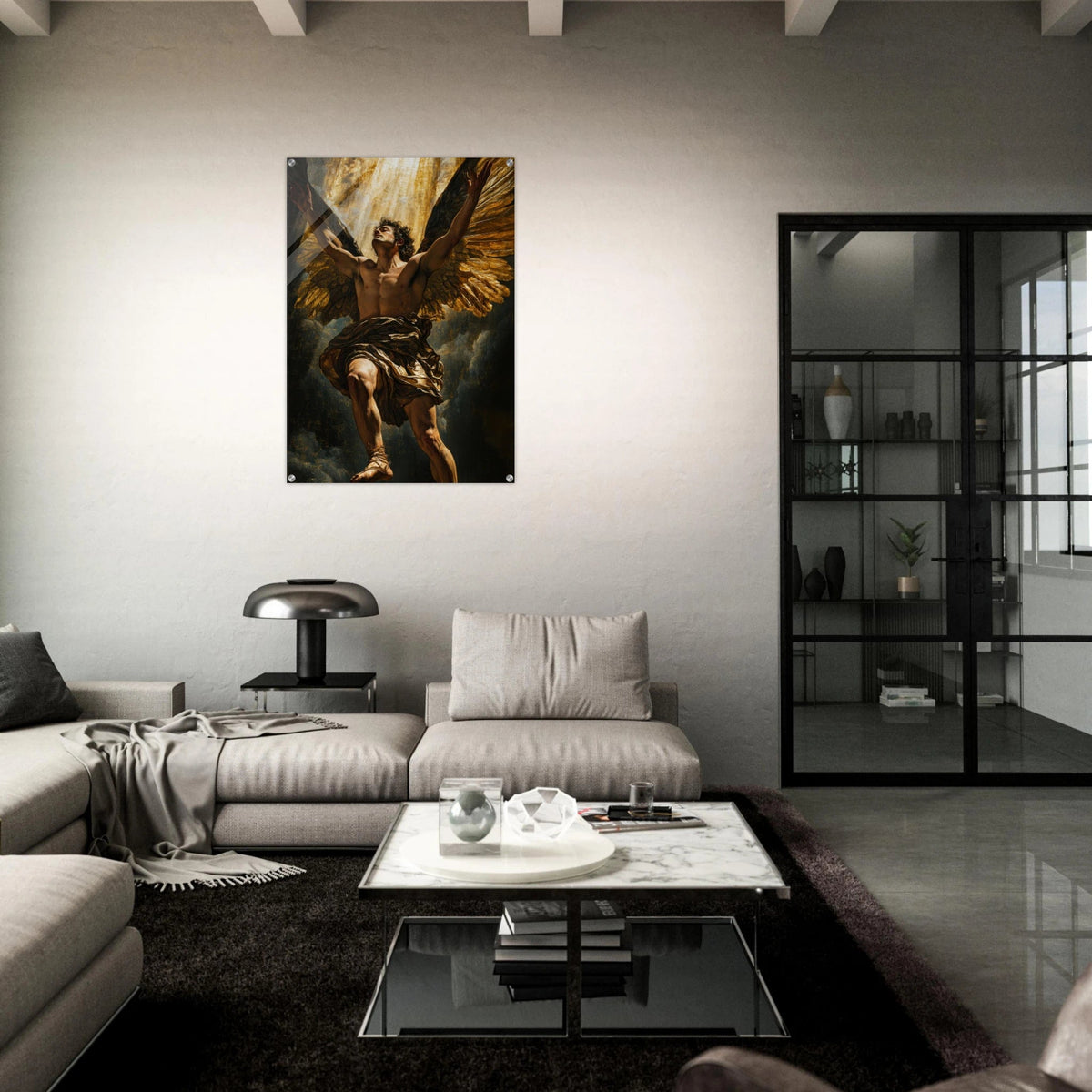 The Fallen Angels Descent Baroque Mythological 5 - Shop Ai Art WebShop - Digital Art online Store