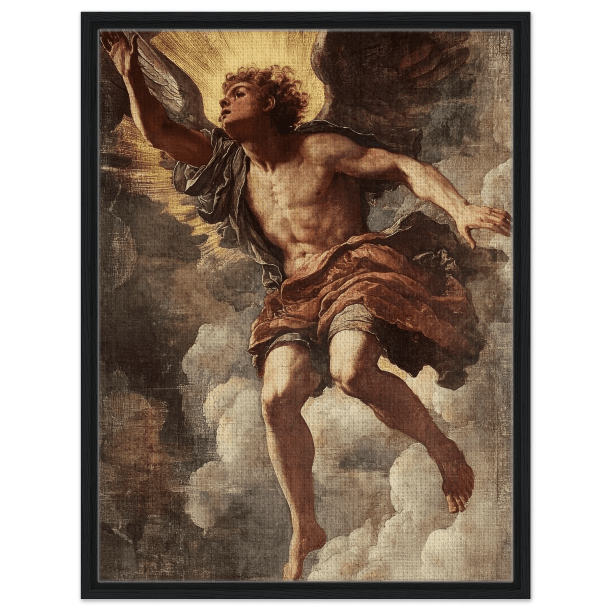 The Fallen Angels Descent Baroque Mythological - Shop Ai Art WebShop - Digital Art online Store