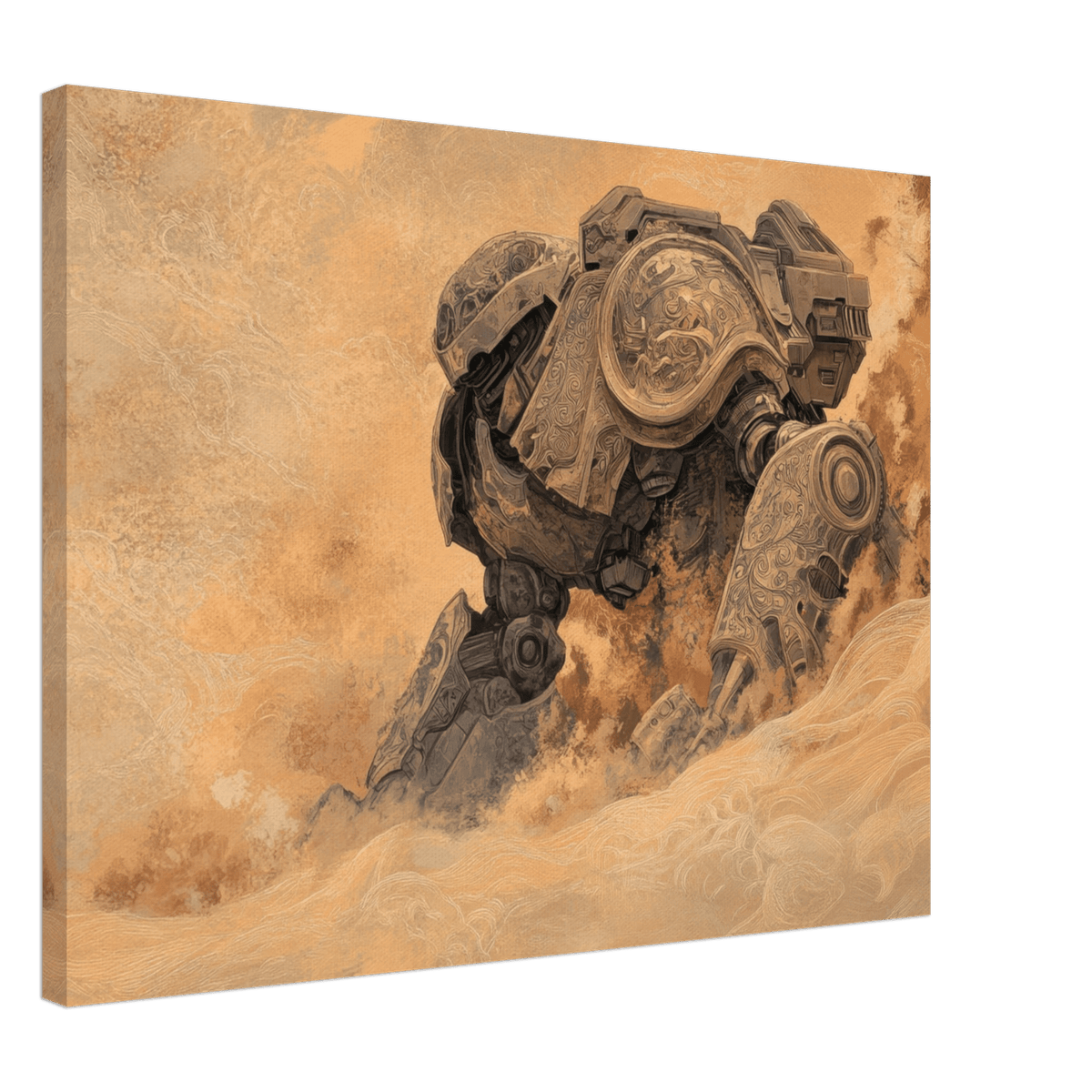 The Forgotten Titan A giant ancient mech partial 2 - Shop Ai Art WebShop - Digital Art online Store