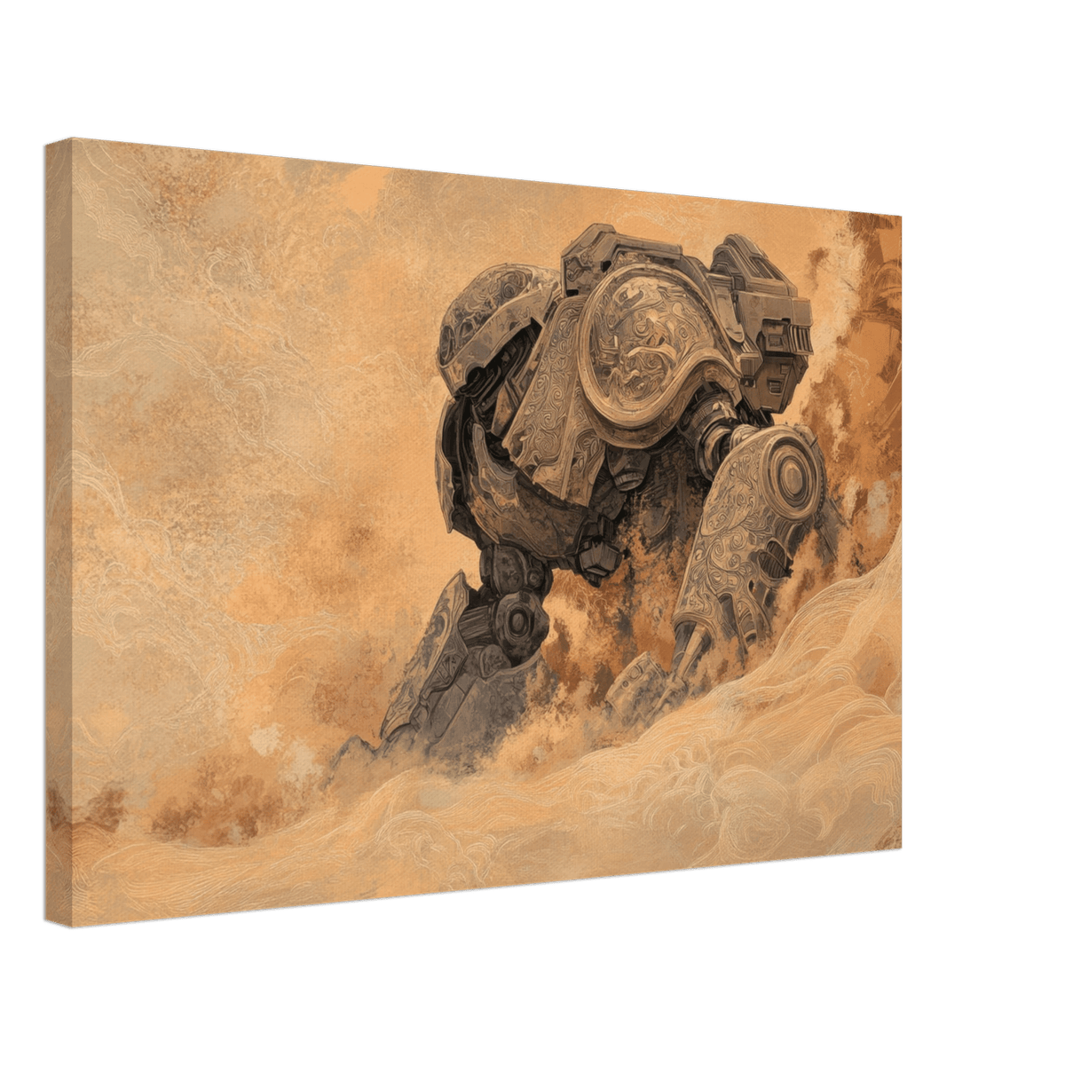 The Forgotten Titan A giant ancient mech partial 2 - Shop Ai Art WebShop - Digital Art online Store