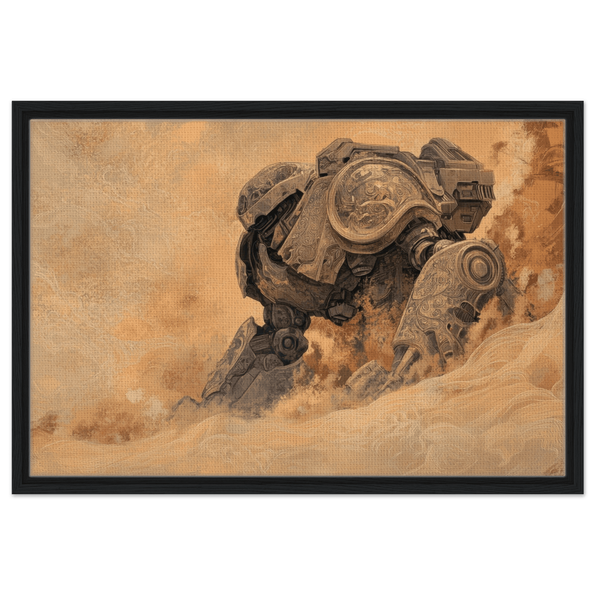 The Forgotten Titan A giant ancient mech partial 2 - Shop Ai Art WebShop - Digital Art online Store